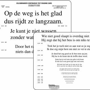 nederlands leeskaartje voor dichtbij visustest