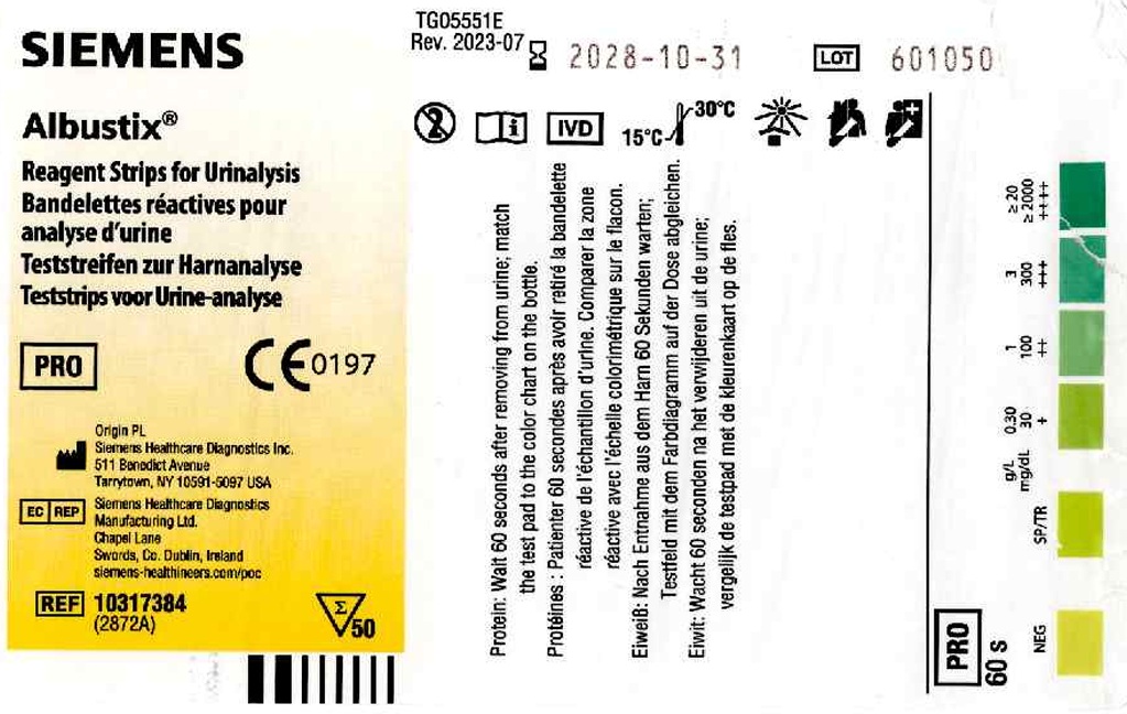 Albustix uitslag kleuren