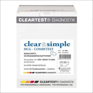 Clear & Simple hCG Schwangerschaftstest (Pk/25)